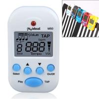 Mini professionele elektronische Piano viool Clip metronoom van de kwalitatief hoogwaardige digitale Tuner M50(White)
