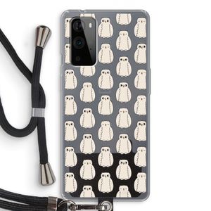 Uilen: OnePlus 9 Pro Transparant Hoesje met koord