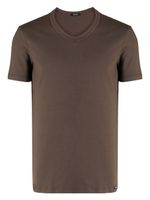 TOM FORD t-shirt à col v - Marron