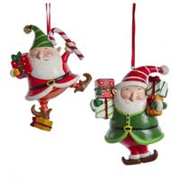 Resin Elf Gifts Ornament 3,7 inch - Kurt s adler