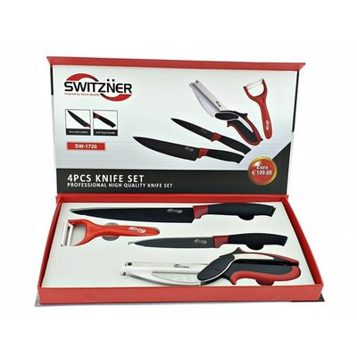 Switzner - Keramische Non Stick Coating - Messenset 4 Delig