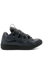 Lanvin baskets Curb en cuir - Gris