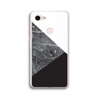 Combinatie marmer: Google Pixel 3 XL Transparant Hoesje