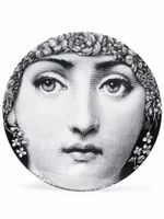 Fornasetti assiette imprimée en porcelaine - Noir - thumbnail