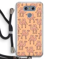 Kameel: LG G6 Transparant Hoesje met koord