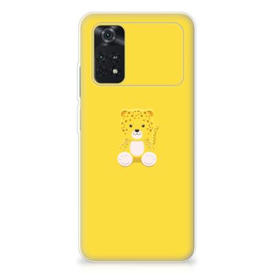 Xiaomi Poco M4 Pro 4G Telefoonhoesje met Naam Baby Leopard Xiaomi Poco M4 Pro 4G Telefoonhoesje met Naam Baby Leopard
