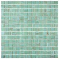 The Mosaic Factory Amsterdam Mozaïektegel - 2x2cm - wand en vloertegel - glans - aqua green GMG122