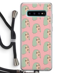 King Kylie: Samsung Galaxy S10 Plus Transparant Hoesje met koord