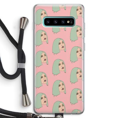 King Kylie: Samsung Galaxy S10 Plus Transparant Hoesje met koord