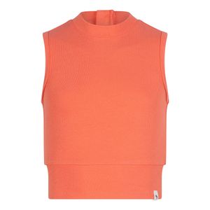 Indian Blue Jeans Meisjes crop top rib - Helder koraal