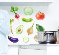 Muursticker keuken fruit en groenten
