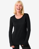 HEMA Dames Thermo T-shirt Zwart (zwart) - thumbnail