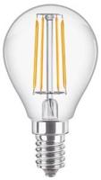 Philips LED kogel E14 4,3-40W 2700K filament helder - LED3738