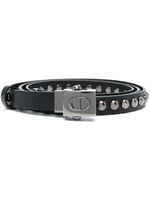 Christian Dior Pre-Owned ceinture cloutée à boucle CD - Noir