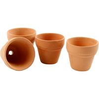 Creativ Company Bloempot, h: 3,1 cm, d 3,4 cm, 48 stuk/ 1 doos Creativ Company Bloempot, h: 3,1 cm, d 3,4 cm, 48 stuk/ 1 doos