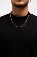 Qream Cuban Ketting Heren Goud - Maat 50cm - Kleur: Zilver | Soccerfanshop