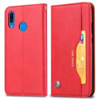 Knead huidtextuur horizontale Flip lederen case voor Galaxy A20e met foto frame & houder & kaartsleuven & portemonnee (rood)