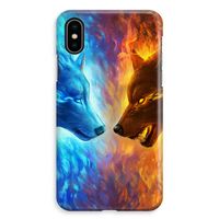 Fire & Ice: iPhone XS Max Volledig Geprint Hoesje Fire & Ice: iPhone XS Max Volledig Geprint Hoesje