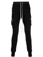 Rick Owens tapered-leg organic-cotton trousers - Noir