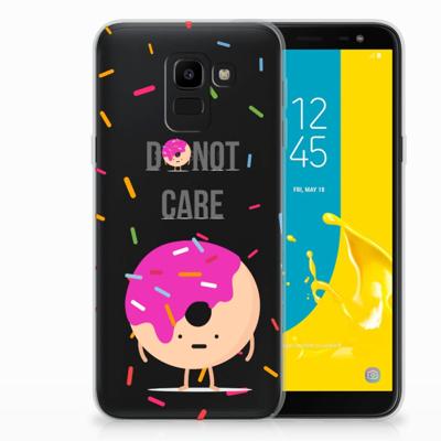Samsung Galaxy J6 2018 | Siliconen Case | Donut Roze