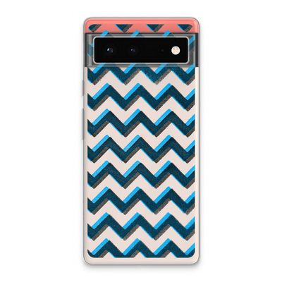 Onderbroken lijn: Google Pixel 6 Transparant Hoesje