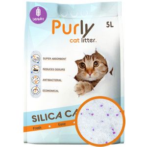 Purly silica kattenbakvulling Lavender 6 x 5 liter (13,2kg)