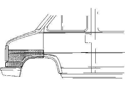 PLAATWERKDEEL Wielrand VOOR R vanaf 1991- 1745160