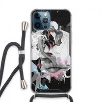 Camouflage de sommeil: iPhone 13 Pro Max Transparant Hoesje met koord