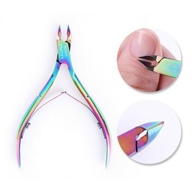3 stuks Nail cuticle Nipper Cutter Rainbow Clipper Scissor dode huid Remover trimmen manicure Nail Art tool