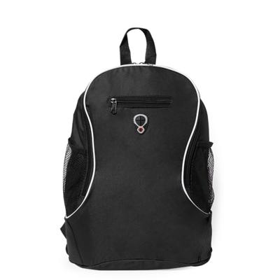 Rugzak - zwart - 21.5 liter - backpack met flessenhouder - schooltas - 40 cm Rugzak - zwart - 21.5 liter - backpack met flessenhouder - schooltas - 40 cm