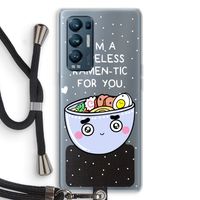 I'm A Hopeless Ramen-Tic For You: Oppo Find X3 Neo Transparant Hoesje met koord