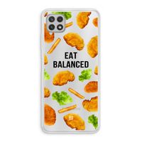 Eat Balanced: Samsung Galaxy A22 4G Transparant Hoesje
