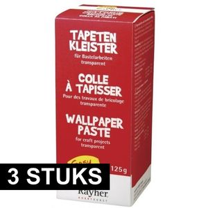 3x pakken behangplaksel 125 g   -