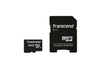 Transcend Premium microSDHC-kaart Industrial 4 GB Class 10 Incl. SD-adapter