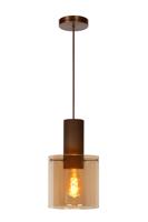 Lucide TOLEDO - Hanglamp - Ø 20 cm - 1xE27 - Amber