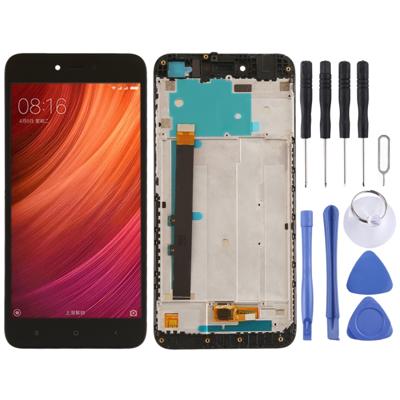 LCD-scherm en digitizer volledige montage met frame voor Xiaomi Redmi Note 5A (zwart)