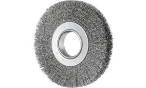 PFERD 43701239 POS Ronde borstel breed ongetordeerd RBU Ø 180 x 25 mm variabel boorgat staaldraad-Ø 0,30 voor slijpblok 1 1 stuk(s)