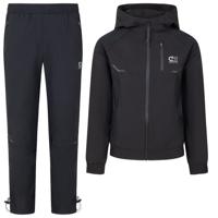 Cruyff Elite Trainingspak Full-Zip Kids Zwart Zilver Cruyff Elite Trainingspak Full-Zip Kids Zwart Zilver