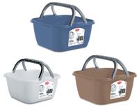 Mand met handvat 13 liter assorti