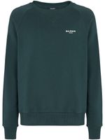 Balmain sweat en coton biologique à logo imprimé - Vert - thumbnail