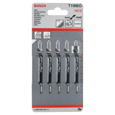 Bosch Professional T119BO Decoupeerzaagblad Basic for Wood VE=5 - 2608630310