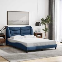 Bedframe zonder matras "Hvar" stof blauw 140x200 cm