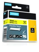 Labeltape Dymo Rhino 18491 nylon 19mmx3.5m zwart op geel - thumbnail