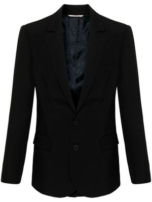 Valentino Garavani blazer en laine à simple boutonnage - Noir
