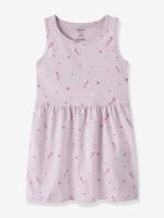 Mouwloze jersey jurk voor meisjes met print NAME IT zachtpaars