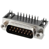 Connfly DS1037-01-15MNAKT74 D-sub male connector Aantal polen: 15 Soldeerpennen 1 stuk(s) Tray