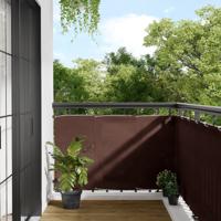 Balkonscherm 90x1000 cm 100% oxford polyester bruin