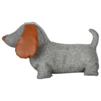 DEURSTOPPER HOND VILT / PU ASSORTI 31,5X11X27 CM - thumbnail