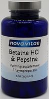 Nova Vitae Betaine HCL 648 mg & pepsine 150 mg (100 caps)