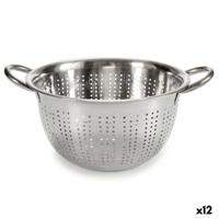Strainer Kinvara Zilverkleurig Roestvrij staal 30,5 x 14 x 24 cm (12 Stuks)